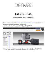 Denver TAQ-70303 User manual