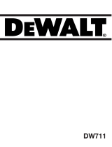 DeWalt Tisch-, Kapp- und Gehrungssäge DW 711 User manual