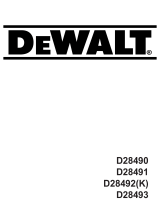 DeWalt D28492(K) Owner's manual