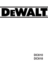 DeWalt DC618 Owner's manual