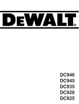 DeWalt DC920 Owner's manual