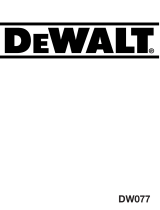 DeWalt DW077 User manual