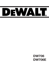 DeWalt Tisch-, Kapp- und Gehrungssäge DW 706 E User manual