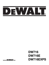 DeWalt DW716E Owner's manual