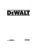 DeWalt DW920K Owner's manual