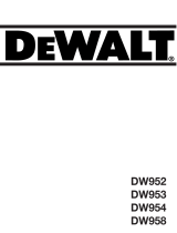 DeWalt DW954K Owner's manual