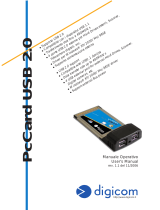 Digicom PC Card USB 2.0 User manual