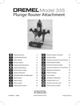 Dremel 335 PLUNGE ROUTER ATTACHMENT Owner's manual