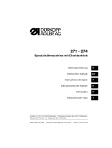 Duerkopp Adler 271 - 274 Owner's manual