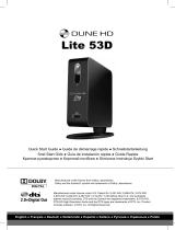 Dune HD Hd Lite 53D 500GB User manual