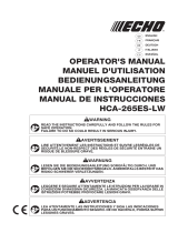 Echo HCA-265ES-LW User manual