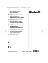 EINHELL BG-PT 2538 AS Operating instructions