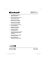 EINHELL GE-HC 18 Li T Kit (1x3,0Ah) Owner's manual