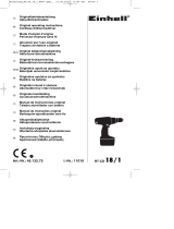 Einhell Red RT-CD 18/1 Operating instructions