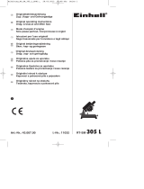 Einhell Red RT-SM 305 L Operating instructions