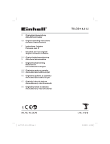 EINHELL Akku-Bohrschrauber TC-CD 18-2 Li User manual