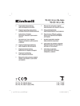 EINHELL TE-CD 18 Li-i BL (2x2,0Ah) User manual