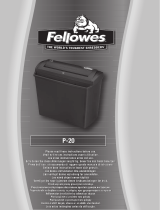 Fellowes Powershred P-20 User manual