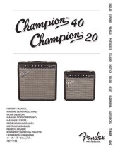 Fender Champion 40 1x12 Guitar Combo Amplifier User manual