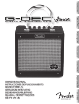 Fender G-Dec Jr. User manual