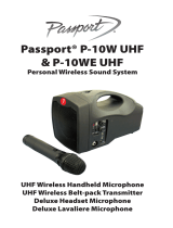 Fender Passport P10W UHF Owner's manual