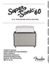 Fender Super-Sonic™ 60 212 Enclosure Owner's manual
