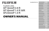 Fujifilm XF16mmF1.4 R WR User manual