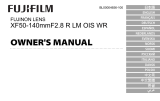 Fujifilm XF50-140mmF2.8 R LM OIS WR User manual
