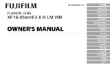 Fujifilm XF 16-55mm f/2.8 R LM WR User manual