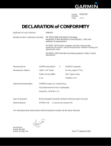 Garmin GPSMAP 526s Declaration of conformity