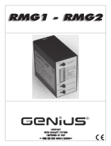 Genius RMG1 RMG2 Operating instructions