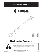 Greenlee 48520, LHFS-210003 Hydraulic Pruners User manual