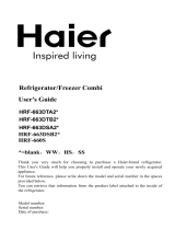 Haier HRF-660S Operating instructions