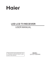 Haier LET32T1000HFM User manual