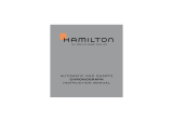 Hamilton Watch Automatic and Quartz Chronograph User manual