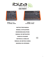 Ibiza Sound MX801 Muziekmixer 8 USB Zwart Owner's manual