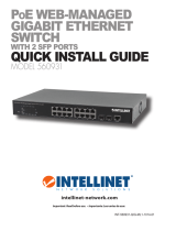 Intellinet 16-Port Gigabit Ethernet PoE  Web-Managed Switch with 2 SFP Ports Installation guide