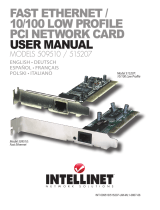 Intellinet PCI 10/100 LP User manual