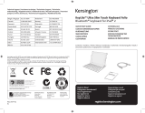 Kensington KeyLite Ultra Slim Touch Keyboard Folio User manual