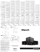Klipsch Stereo System HD THEATER 600 User manual