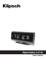 Klipsch Gallery G-17 AirPlay User manual