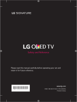 LG OLED65W7V User manual