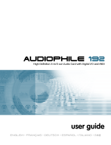 Audiophile Systems 192 User manual