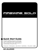M-Audio FireWire Solo Owner's manual