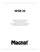 Magnat WSB 25 Owner's manual