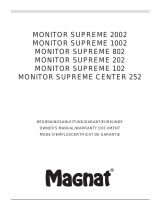 Magnat Audio Monitor Supreme 2002 Owner's manual