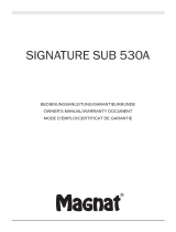 Magnat Audio Signature Sub 530A Owner's manual
