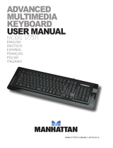 Manhattan Multimedia Keyboard User manual