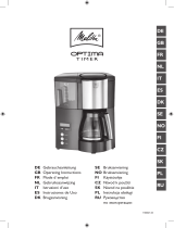 Melitta Optima Timer Operating Instructions Manual