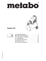 Metabo Compressor Pump Classic 8 Operating instructions